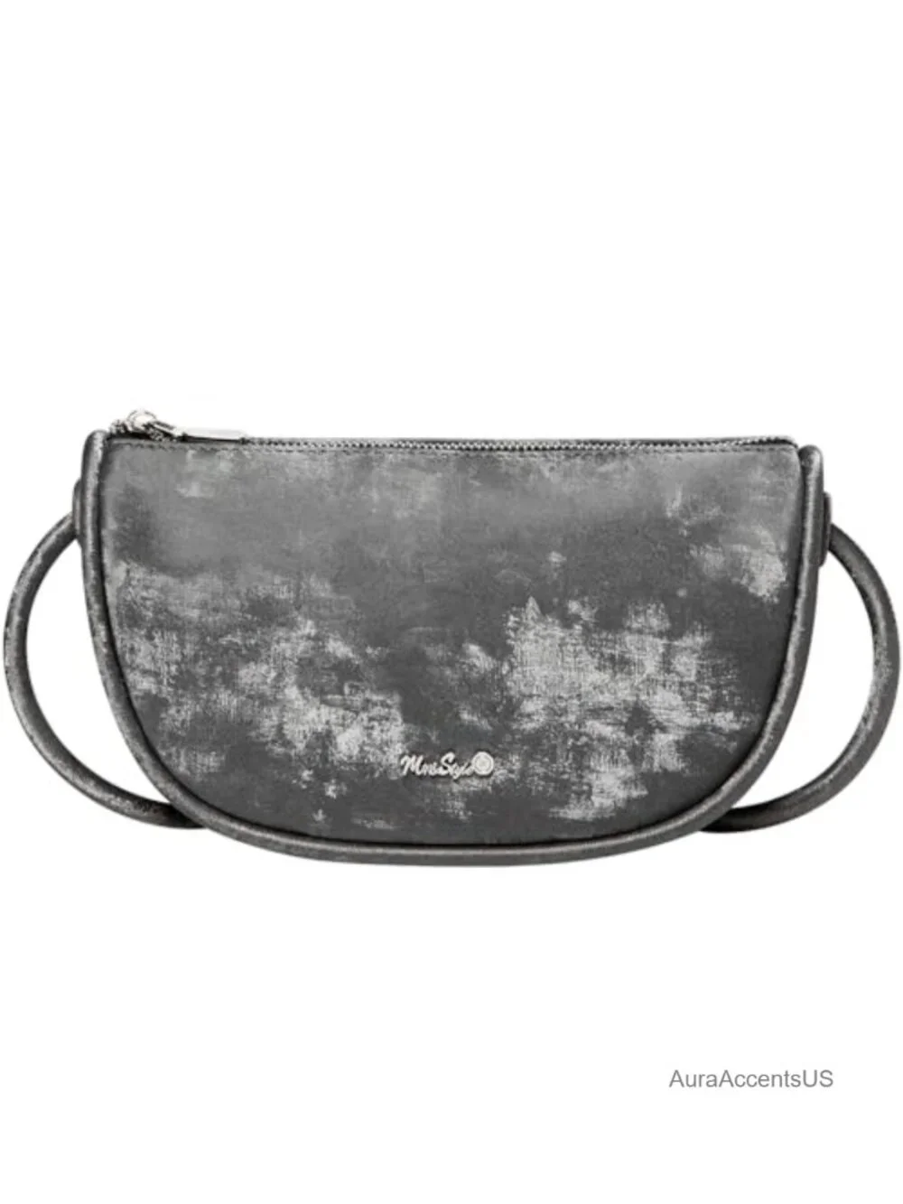 Vegan Leather Crossbody Bag Adjustable Strap Crescent Hobo Shoulder Bag